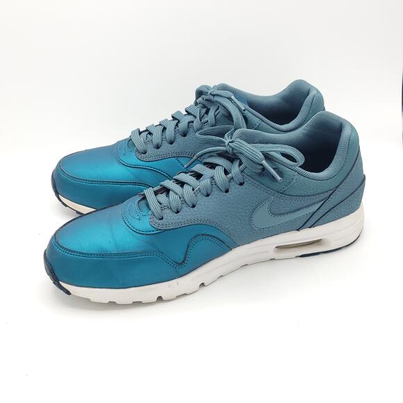 Nike Air Max 1 Ultra SE Trainers 861711 300 blue green women's Size 10 - Picture 4 of 9